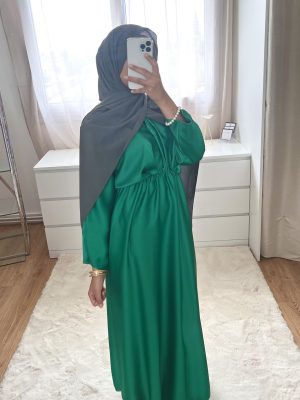 Robe cintrée verte