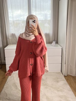 Ensemble laine bordeaux - SOFIA