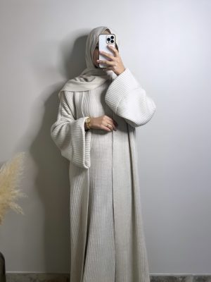 Robe / gilet beige - Amira