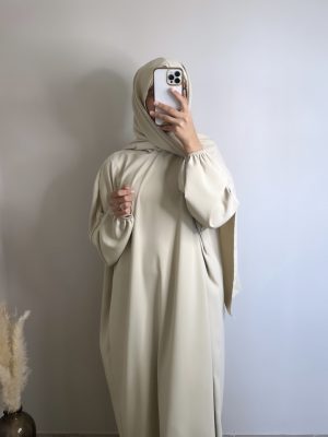 Abaya voile intégré - Beige