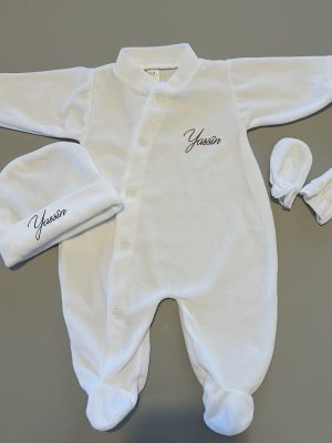 Ensemble pyjama - 3 pièces -  Blanc